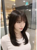 大人可愛いレイヤーカット