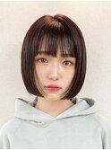 ミディアムレイヤーカット/髪質改善/韓国/前髪/新宿/ブリーチ