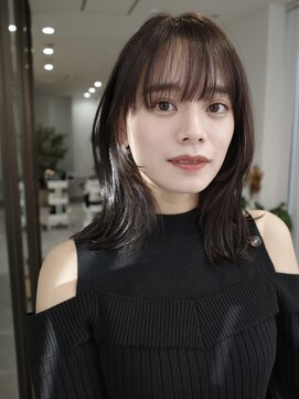ヌヌ 渋谷 原宿 明治神宮前(nunu) レイヤーカットウルフカットボブグレージュオリーブべージュ