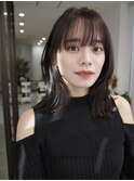 レイヤーカットウルフカットボブグレージュオリーブべージュ