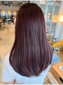 カシスブラウン×艶ロングレイヤー