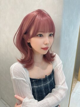 アロン(ALLON) ブリーチダブルカラー×くびれミディアムレイヤー