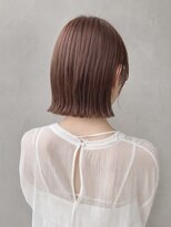 リア トーキョー(Lia TOKYO)&nbsp;【工藤武士】切りっぱなしボブ×ピンクベージュ大人艶髪上品ヘア