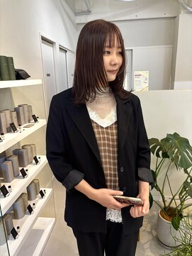 ルブランヘアギャラリー(Le blanc hair gallery) 顔まわりレイヤー×ピンクベージュ