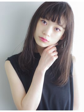 ゴート(GOAT) 【10代20代人気】抜け感×無造作×簡単セット　ツヤ感暗髪ロング