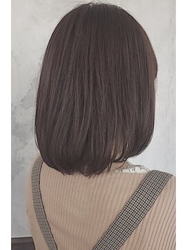 レセ 南柏店(Laissez) 内巻きボブ×ピンクアッシュ/ミディアムボブ/大人ガーリー/艶髪