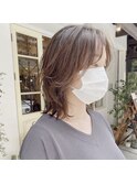 " ミディウルフ レイヤーカット ウザバング "ayumi