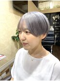 シルバーアッシュカラー × シースルバング (SOMEBRIDGE亀有