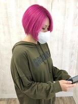 ラッズプラスエイチ(Lads+h)&nbsp;派手髪　ハイトーンピンクカラー