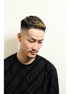 レンゲン(LENGEN) 束感刈り上げビジネス七三ツーブロックアップバング169