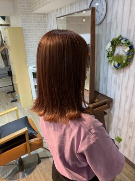 アヤメ(ayame) 【ayame大泉学園】ケアブリーチ＿コーラルピンク_艶髪