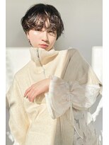 フィルムス 銀座(FILMS)&nbsp;レイヤーカット/デザインカラー/ウェットヘア/オリーブベージュ