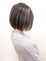 エヌプラス(N+)&nbsp;黒髪グラデヘアーオリーブグレー小顔に見せるヘアココアベージュ
