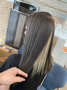 ラフ 難波店(LAFF) #黒髪#ボブルフ#ネビージュ#小顔#ワンレン