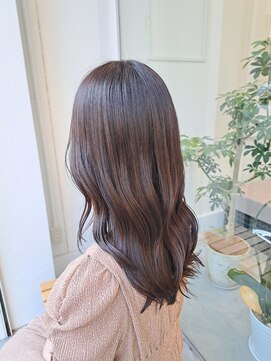 ラフランクリー(la frankly) ウェーブヘア/シアベージュ/バングカラー/シースルーバング