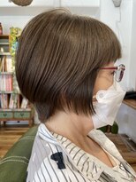 ホロホロ ヘアーデザイン(holoholo Hair Design)&nbsp;40代50代60代◎乾かすだけで決まる大人ナチュラルショートボブ