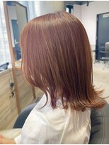 リーオオサカ(Lee Osaka)&nbsp;【カット＋カラー】柔らかボブ×オレンジブラウン/新出奈津樹