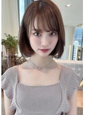 内巻きボブ