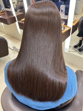 ノンダメージサロン 鹿児島谷山店 [絹髪]超高濃度水素ケアストレ-ト+メンテＣ+シルクTr