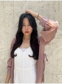 韓国前髪顔周りロング×インナーグレージュ[心斎橋/髪質改善]