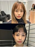 tas似合わせカット before&after 【オン眉大人ボブ】