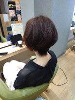 ブロッサム 東中野店 20代30代ナチュラルくびれボブ毛先パーマ艶感結べるボブ