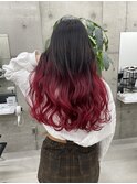 【LINOET名古屋】手島カミラ　赤系グラデーション