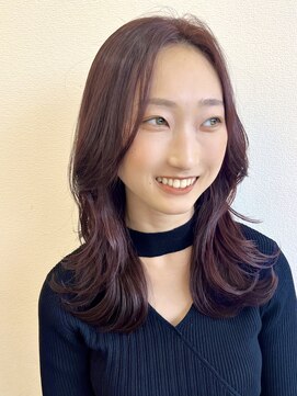 ロルド シェリ(Rold Cheri) ボルドーカラー/チェリーレッド/レイヤーカット/くびれヘア/韓国