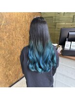 ピンズ(Pins)&nbsp;黒×ターコイズブルー