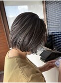 ショートボブ×ハイライト