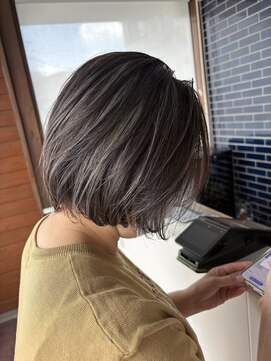 リドル ヘアー 駒生店(Riddle HAIR) ショートボブ×ハイライト