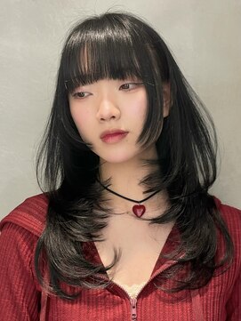 ロンドアンメゾン 原宿(Lond un Maison.) くびれヘア/顔周り/韓国/ボブ/レイヤーカット/前髪/カラー/原宿