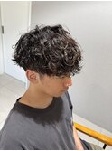 波巻きパーマ