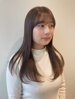 サラビューティーサイト 九大学研都市店(SARA Beauty Sight)&nbsp;くすみベージュ/透明感/秋カラー/フェミニンロング/20代30代