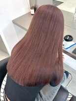 ラック 表参道(LUCK)&nbsp;ピンクブラウンカラー/ケアブリーチ/ブリーチ/表参道/原宿