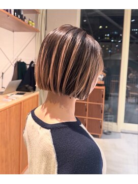 エルム 府中(yelm) 【デザインカラー×ボブ】#ダブルカラー#ケアブリー#韓国