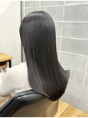髪質改善カラー　暗髪