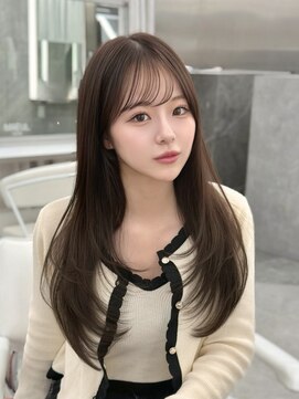 マウルルナ(MAEUL luna) レイヤー　ワンカール　透明感ベージュ『MAEUL luna 桔川』