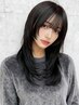 【部分改善/癖毛対策】前髪&顔周りカット+美髪縮毛矯正 [神戸三宮]