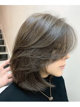 リコヘアー(LiCO HAIR) 那覇/イメチェン/ピンクベージュ/アンブレラカラー/前髪