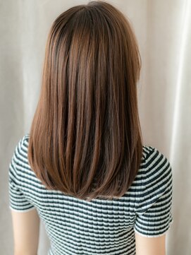 モッズヘア 越谷(mod's hair) フレンチバングブリーチなしハッシュカットミディアム20代30代X