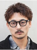メンズパーマルーズショートアクティブショートツイスパ緩め