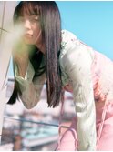 loca 黒髪ストレートロング