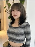ハイライトカラーミルクティーベージュケアブリーチレイヤー