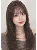 ベル 新宿(Belle)&nbsp;大人ヘア　ミントベージュ　レイヤーカット　韓国ヘア　新宿