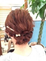 ロカット サロン(Roquat Salon)&nbsp;ウェーブシニヨンアレンジ【ヘアセット　立川/立川南/袴/浴衣】