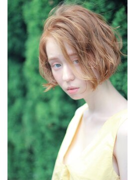 クーエフー(coo et fuu) ワンレンボブをハイトーンで外国人風に♪藤沢 抜け感無造作