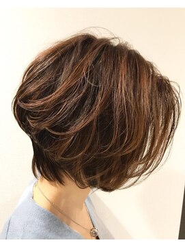 サーク(Sark) 大人のさりげデザインカラー&くびれショートボブ