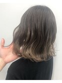 【ALIVE吉祥寺】ボブバレイヤージュグレージュグラデーション