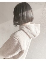 ヘアーアンドアトリエ マール(Hair&Atelier Marl)&nbsp;【Marl】フォギーベージュカラーのシンプルボブ♪